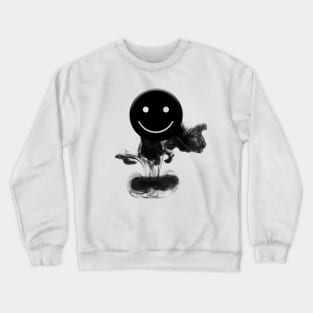 Black Smiley Crewneck Sweatshirt